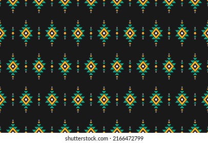 Geometric ethnic seamless pattern in tribal. American and Mexican style. Design for background, wallpaper, illustration, fabric, clothing, carpet, textile, batik, embroidery.