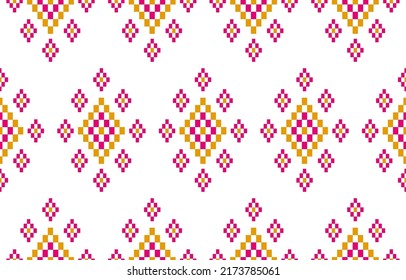 Patrón geométrico étnico sin fisuras en las tribus. de estilo americano y mexicano. Diseño para fondo, papel pintado, ilustración, tela, ropa, alfombra, textil, batik, bordado.