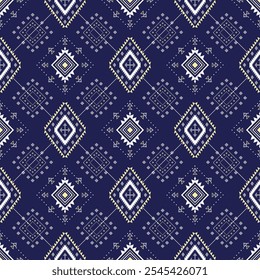 Geometric ethnic seamless pattern, tribal, abric, navajo, native american,  ornate elements with ethnic patterns design for textiles, rugs, curtain, carpet, wallpaper