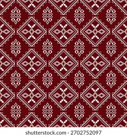 Geometric ethnic  seamless pattern,Design for background, carpet, wallpaper,clothing, Batik, wrapping,Vector,illustration.