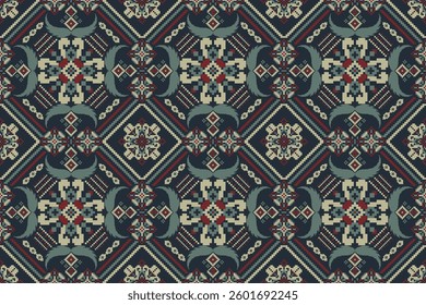 Geometric ethnic seamless pattern,geometric floral seamless pattern,vector illustration,geometric traditional seamless pattern,Aztec style,abstract background.design for texture,fabric,clothing,print