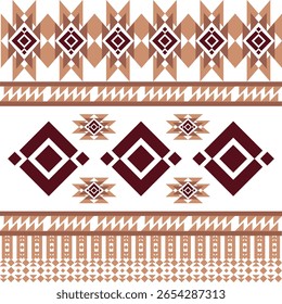 geometric ethnic seamless pattern.Native American tribal fabric.ethnic boho indian texture ornament.Warm earthy brown tones. printing blanket rug carpet fashion,picture books,rugs,digital illustration