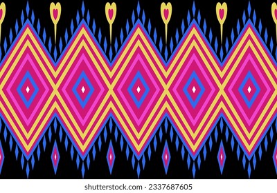 Geometric ethnic seamless patterns, patterns traditional design for background, wallpaper, clothing, wrapping, carpet, vector illustrations, print, textile, abstract, abstraction, tribal