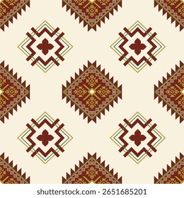 Geometric ethnic seamless pattern.Traditional design Native American tribal fabric, tile, carpet, vector, 
illustration design,Scarf,wallpaper, clothing, batik, wrapping paper, art print