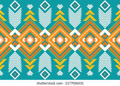 Geometric ethnic seamless striped pattern Aztec style. oriental pattern traditional Design for background, clothing, wrapping, Batik, fabric, vector, illustration.