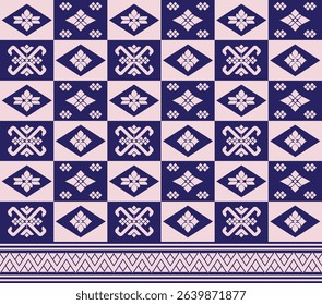 geometric ethnic tenun fabric pattern