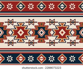 Talla textil geométrica de origen étnico tribal azteca patrón navajo mexicano mexicano de tejido morisco