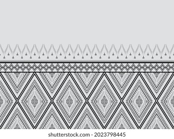 Geometric ethnic Texture embroidery design for background or wallpaper and Fashion clothing,skirt,carpet,wallpaper,clothing,wrapping,Batik,fabric,clothes, triangle Vector, illustration.eps
