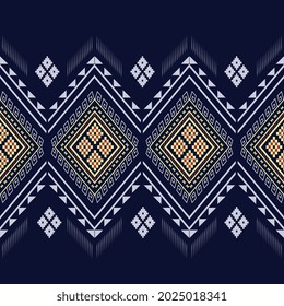 
Geometric ethnic texture embroidery triangle pattern and texture design for wallpaper and clothing,skirt,carpet,wallpaper,clothing,wrapping,Batik,fabric, Yellow and light blue texture Vector, illustr