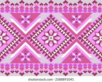 geometric ethnic texture vector art design. textile fashion pattern line ikat seamless pattern and batik fabric. Design for Fabric, Abstract background, wallpaper, Interior decoration, Clothing.