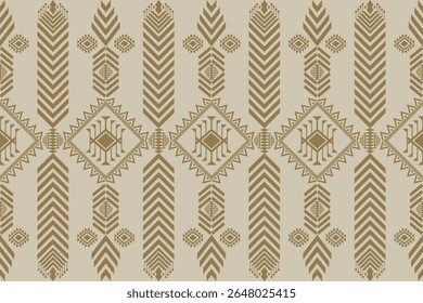 Geometric ethnic traditional art pattern.ikat embroidery style.Design for background,wallpaper,clothing,wrapping,fabric,element.