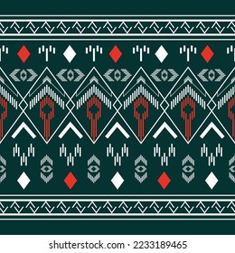Diseño de patrones geométricos tradicionales étnicos
