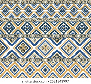 Geometric ethnic traditional pattern, designed for wallpaper, textile, fabric print, cushion, carpet.