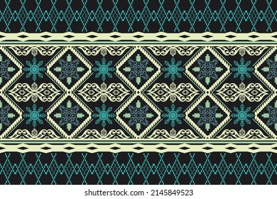Geometric ethnic traditional pattern.Figure tribal embroidery style.Design for background,wallpaper,clothing,wrapping,fabric,vector illustration.