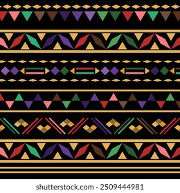 Fondo de patrón tribal étnico geométrico