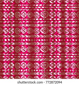 Geometric ethnic tribal retro pattern, vintage national background