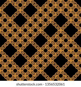 Geometric ethnic tribal seamless pattern mesh vintage background for fashion textile print, indian, chinese, korean, arabian, and turkish design.