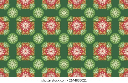 Geometric ethnic tribal seamless pattern. Traditional design for background, wallpaper, clothing, gift wrapping, carpet, tile, fabric, decoration, vector illustration, embroidery style. 