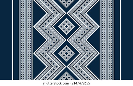 Geometric ethnic tribal seamless pattern. Traditional design for background, wallpaper, paper, packaging, fabric, clothing, wrapping, carpet, tile, decoration, vector illustration, embroidery style.