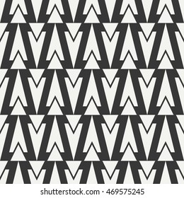 Geometric ethnic tribal seamless pattern. Wrapping paper. Scrapbook. Doodles style. Tribal native vector illustration. Aztec background. Stylish graphic texture for design. Stripes. Black triangle