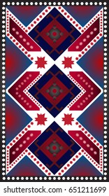 Geometric ethnic vector pattern