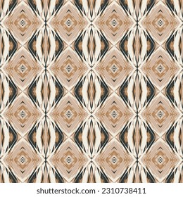Geometric ethnic vertical pattern seamless brown oriental. seamless diamond pattern. Design for fabric, curtain, background, carpet, wallpaper, clothing, wrapping, Batik, fabric,Vector..,