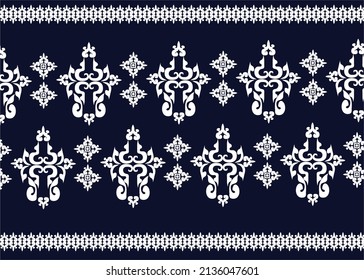 diseño de arte vectorial de textura vintage geométrica étnica. línea de patrón de moda textil ikat patrón sin fisuras y textura textura de tela batik asiática fondo de fondo de papel de pared hindú geometría. Arte de ikat abstracto étnico.