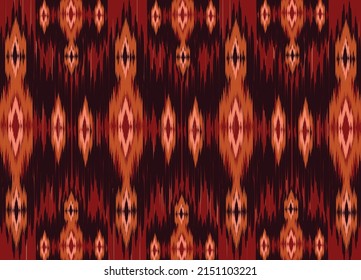 geometrische, ethnische Vintage Textur Vektorkunst Design. Textil-Modedesign-Linie ikat nahtlose Muster und Batik Gewebe Textur asiatischen Hintergrund Tapete Geometrie indian. Ethnische abstrakte Kunst des Kikats.