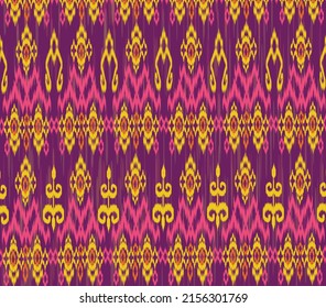 geometric ethnic vintage texture vector art design. textile fashion pattern line  ikat seamless pattern and batik fabric texture asian background wallpaper geometry indian. Ethnic abstract ikat art .