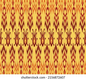 geometrische, ethnische Vintage Textur Vektorkunst Design. Textil-Modedesign-Linie ikat nahtlose Muster und Batik Gewebe Textur asiatischen Hintergrund Tapete Geometrie indian. Ethnische abstrakte Kunst des Kikats.
