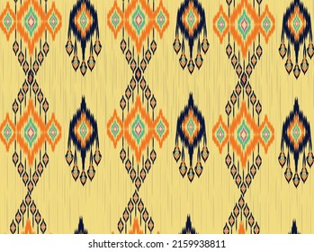 geometric ethnic vintage texture vector art design. textile fashion pattern line  ikat seamless pattern and batik fabric texture asian background wallpaper geometry indian. Ethnic abstract ikat art .