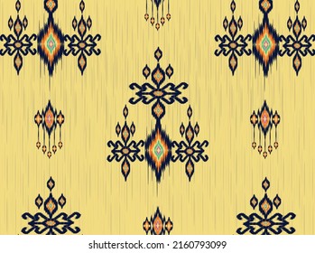 geometric ethnic vintage texture vector art design. textile fashion pattern line  ikat seamless pattern and batik fabric texture asian background wallpaper geometry indian. Ethnic abstract ikat art .