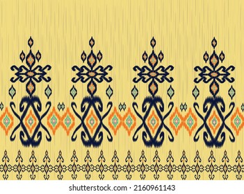geometric ethnic vintage texture vector art design. textile fashion pattern line  ikat seamless pattern and batik fabric texture asian background wallpaper geometry indian. Ethnic abstract ikat art .
