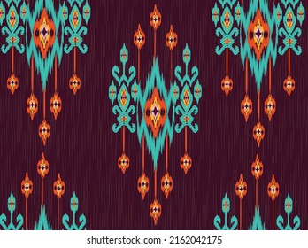 geometric ethnic vintage texture vector art design. textile fashion pattern line  ikat seamless pattern and batik fabric texture asian background wallpaper geometry indian. Ethnic abstract ikat art .