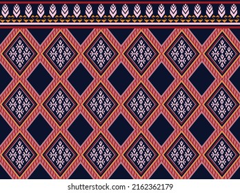 geometric ethnic vintage texture vector art design. textile fashion pattern line  ikat seamless pattern and batik fabric texture asian background wallpaper geometry indian. Ethnic abstract ikat art .