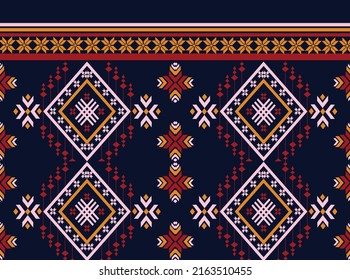 diseño de arte vectorial de textura vintage geométrica étnica. línea de patrón de moda textil ikat patrón sin fisuras y textura textura de tela batik asiática fondo de fondo de papel de pared hindú geometría. Arte de ikat abstracto étnico.