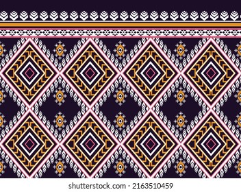 geometric ethnic vintage texture vector art design. textile fashion pattern line  ikat seamless pattern and batik fabric texture asian background wallpaper geometry indian. Ethnic abstract ikat art .