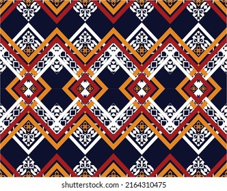geometrische, ethnische Vintage Textur Vektorkunst Design. Textil-Modedesign-Linie ikat nahtlose Muster und Batik Gewebe Textur asiatischen Hintergrund Tapete Geometrie indian. Ethnische abstrakte Kunst des Kikats.