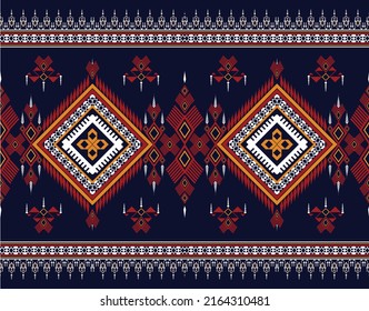 diseño de arte vectorial de textura vintage geométrica étnica. línea de patrón de moda textil ikat patrón sin fisuras y textura textura de tela batik asiática fondo de fondo de papel de pared hindú geometría. Arte de ikat abstracto étnico.