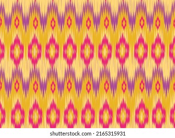 diseño de arte vectorial de textura vintage geométrica étnica. línea de patrón de moda textil ikat patrón sin fisuras y textura textura de tela batik asiática fondo de fondo de papel de pared hindú geometría. Arte de ikat abstracto étnico.