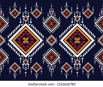 geometric ethnic vintage texture vector art design. textile fashion pattern line  ikat seamless pattern and batik fabric texture asian background wallpaper geometry indian. Ethnic abstract ikat art .