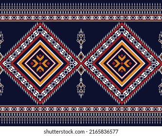 diseño de arte vectorial de textura vintage geométrica étnica. línea de patrón de moda textil ikat patrón sin fisuras y textura textura de tela batik asiática fondo de fondo de papel de pared hindú geometría. Arte de ikat abstracto étnico.