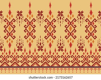 geometric ethnic vintage texture vector art design. textile fashion pattern line  ikat seamless pattern and batik fabric texture asian background wallpaper geometry indian. Ethnic abstract ikat art .