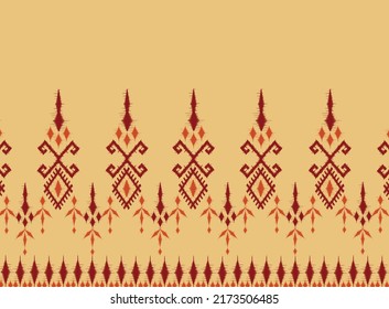 geometric ethnic vintage texture vector art design. textile fashion pattern line  ikat seamless pattern and batik fabric texture asian background wallpaper geometry indian. Ethnic abstract ikat art .