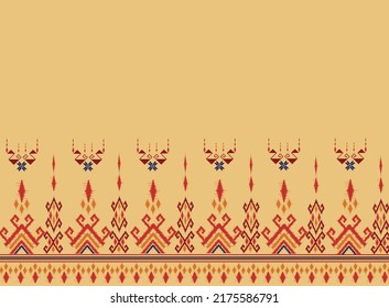 geometric ethnic vintage texture vector art design. textile fashion pattern line  ikat seamless pattern and batik fabric texture asian background wallpaper geometry indian. Ethnic abstract ikat art .