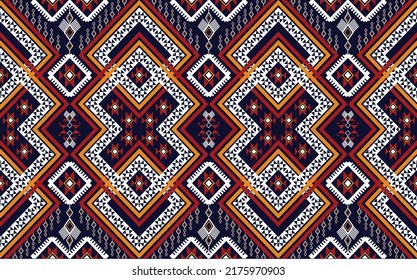 diseño de arte vectorial de textura vintage geométrica étnica. línea de patrón de moda textil ikat patrón sin fisuras y textura textura de tela batik asiática fondo de fondo de papel de pared hindú geometría. Arte de ikat abstracto étnico.