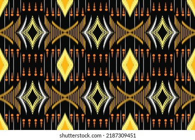 Diseño de arte vectorial de textura vintage geométrica étnica. tela de Ikat fondo tribal azteca. Borde popular, indio, escandinavo, gitano, mexicano, africano, tapicería.