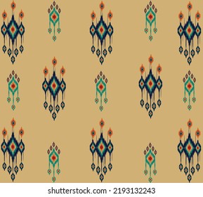 diseño de arte vectorial de textura vintage geométrica étnica. línea de patrón de moda textil ikat patrón sin fisuras y textura textura de tela batik asiática fondo de fondo de papel de pared hindú geometría. Arte de ikat abstracto étnico.