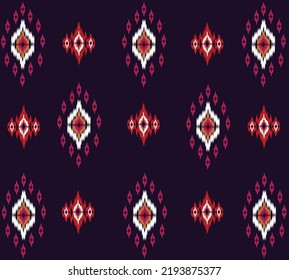 geometric ethnic vintage texture vector art design. textile fashion pattern line  ikat seamless pattern and batik fabric texture asian background wallpaper geometry indian. Ethnic abstract ikat art .