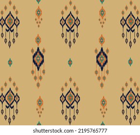 geometric ethnic vintage texture vector art design. textile fashion pattern line  ikat seamless pattern and batik fabric texture asian background wallpaper geometry indian. Ethnic abstract ikat art .